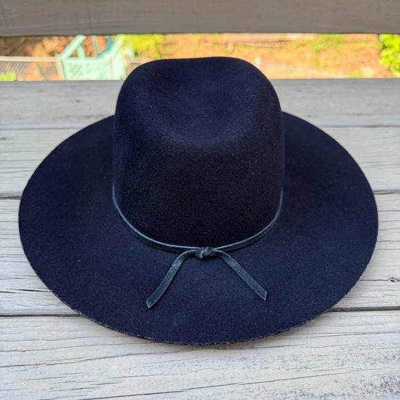 Janessa Leone black wool fedora hat main image 13